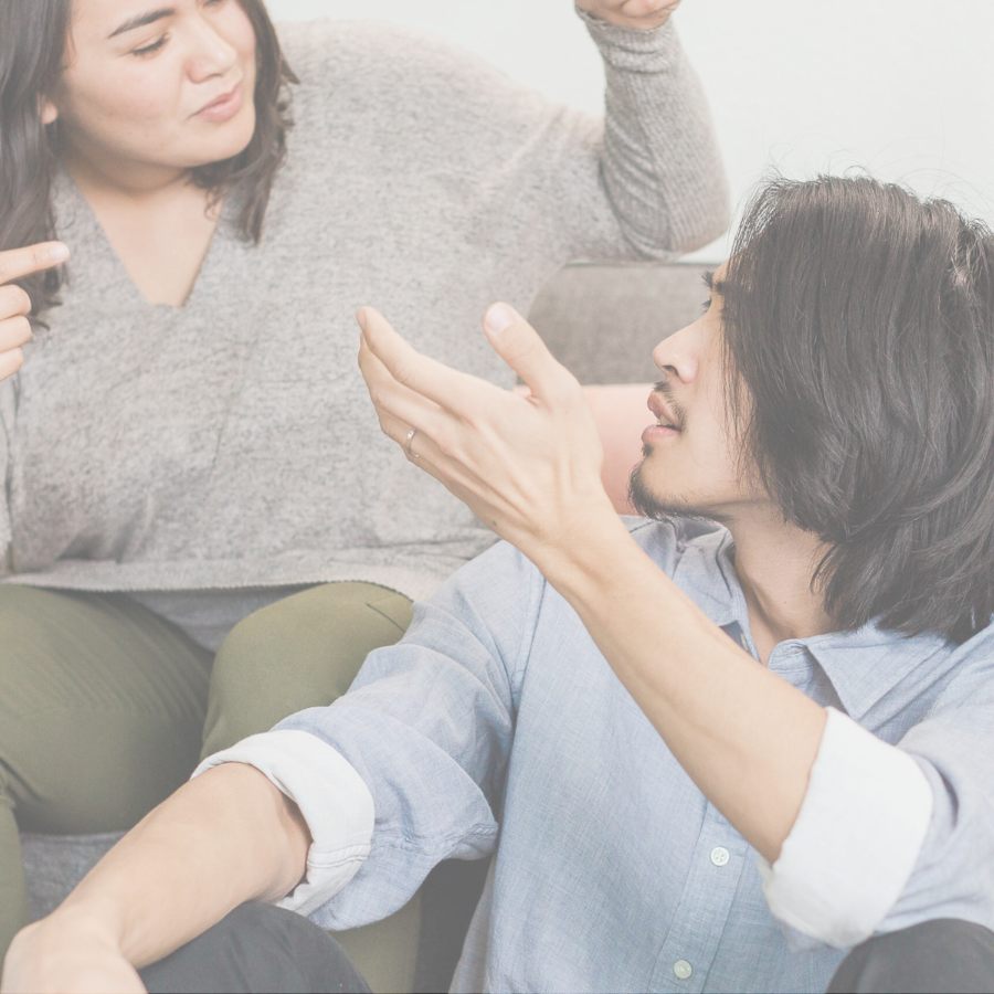 Turn Toward Each Other - two people engaging in intense conversation